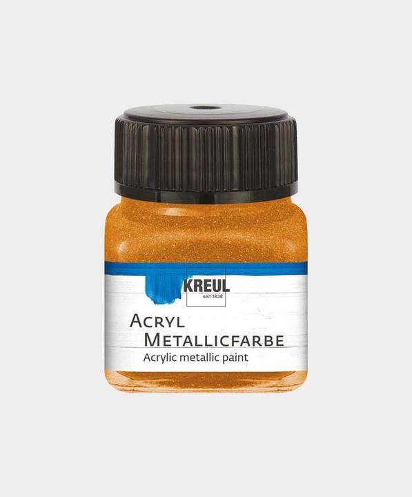 Actual product image Kreul Acrylic metallic paint, creamy opaque, 20 ml (Gold bronze, 20 ml)