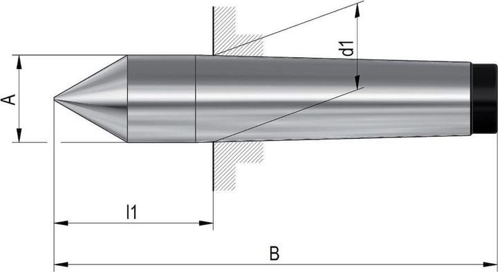 Produktbild Röhm Feste Zentrierspitze