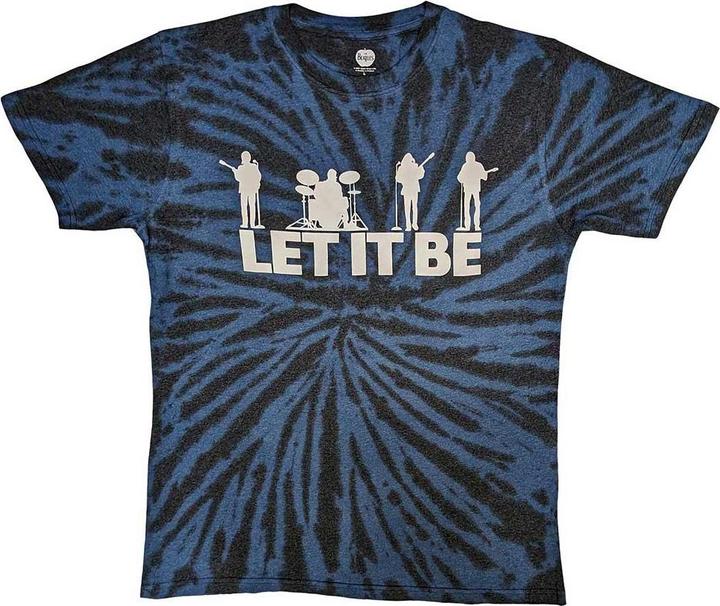 Produktbild The Beatles Erwachsene Let It Be Silhouette Tie Dye TShirt (L)