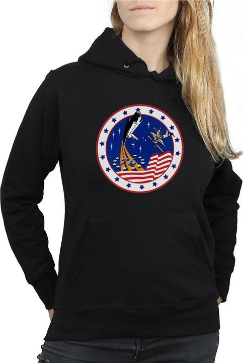Actual product image Nasa Womens/Ladies Classic Rocket 76 Hoodie (XXL)