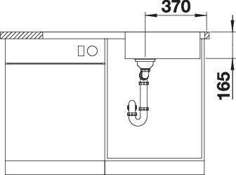 Immagine prodotto Blanco Lantos XL 6 S-IF (Lavandino montato in alto, 100 cm, 50 cm)