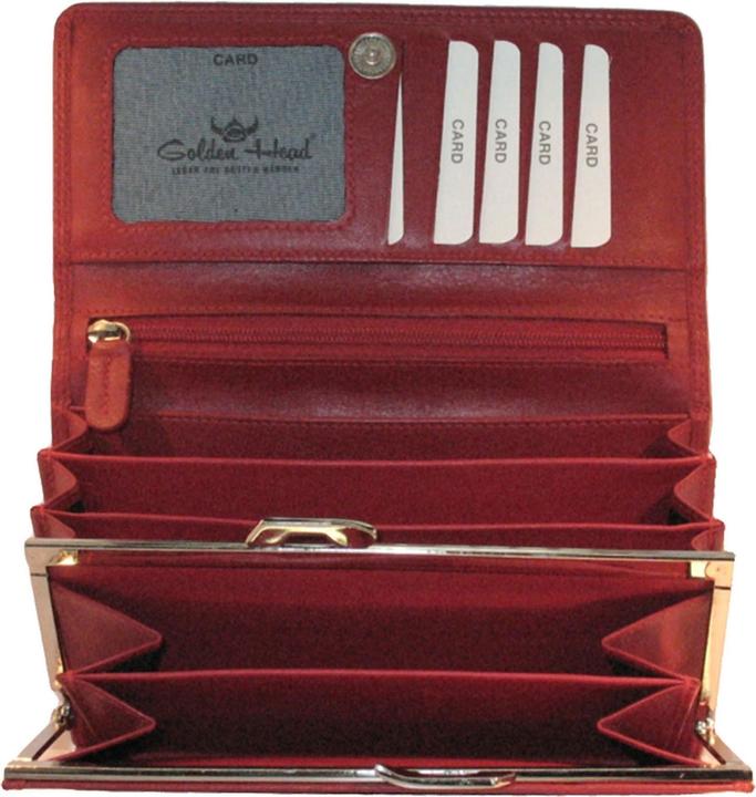 Actual product image Golden Head Polo wallet RFID leather 17 cm