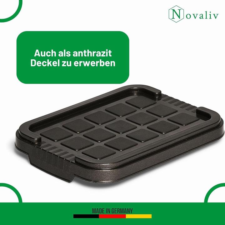 Produktbild Novaliv 1x Ersatzdeckel 2 Liter mit Clipverschluss 19x14 cm Transparent (19 x 14 cm, 2 l)