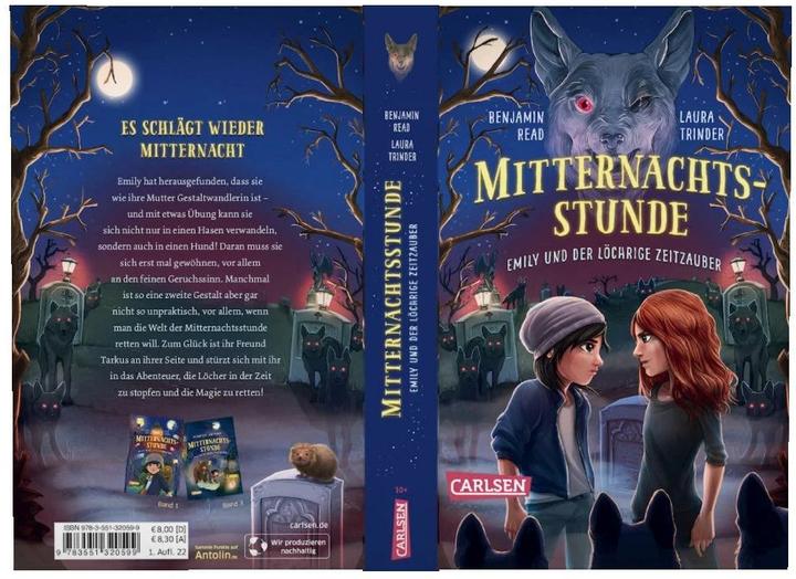 Produktbild Mitternachtsstunde 2: Emily und der löchrige Zeitzauber (Laura Trinder, Benjamin Read, Birgit Niehaus, Deutsch)