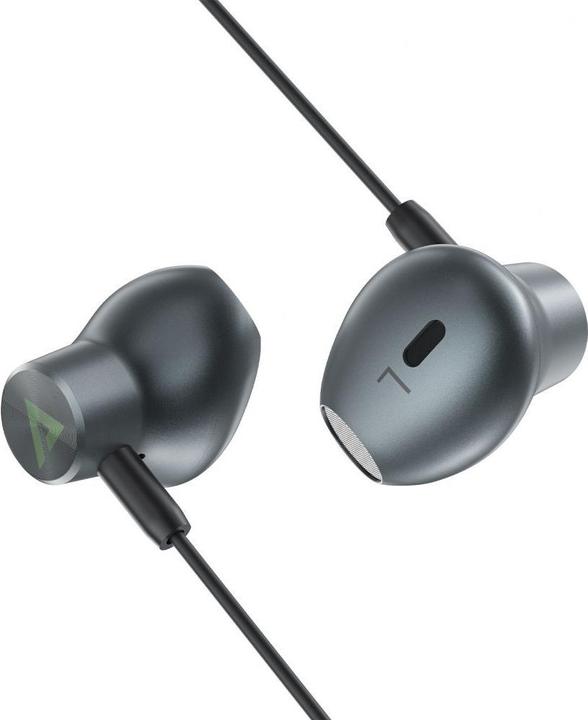 Produktbild Acefast L1 In-Ear-Kopfhörer mit 1,2 m Lightning Anschluss – Schwarz (ANC, Kabelgebunden)