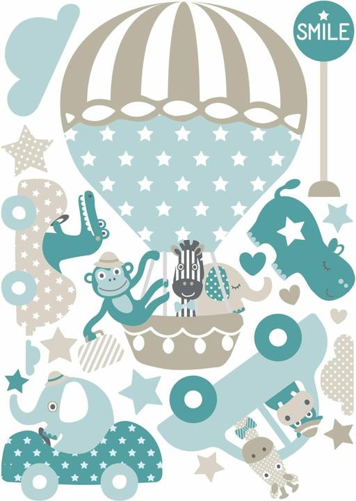 Immagine prodotto Lovely label Animali tatuati al muro in tour (32 x 21 cm)