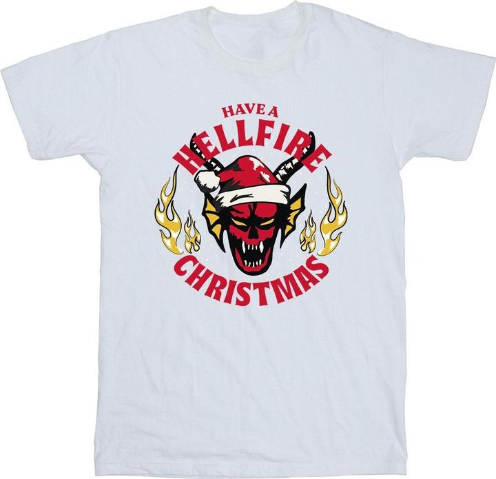 Netflix Stranger Things Hellfire Christmas TShirt Jungen (128)
