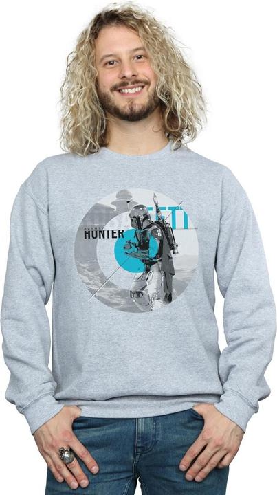 Actual product image Star Wars Mens Boba Fett Bounty Hunter Circle Sweatshirt (M)