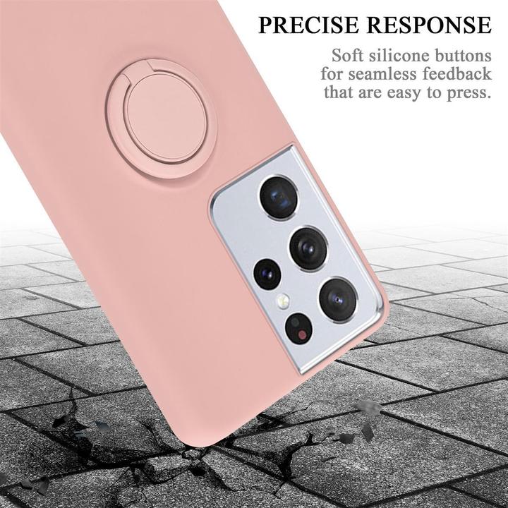 Produktbild Cadorabo TPU Liquid Ring Silicone Case Hülle (Samsung Galaxy S21 Ultra)