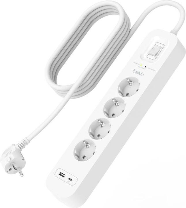 Actual product image Belkin Surgemaster surge protection (4 x, 2 m)