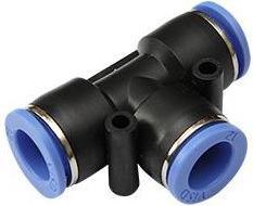 Image du produit RND Raccord en T, air / vide, polybutylène téréphtalate (PBT), Ø 8 mm, à embout mâle (Connexion en T)