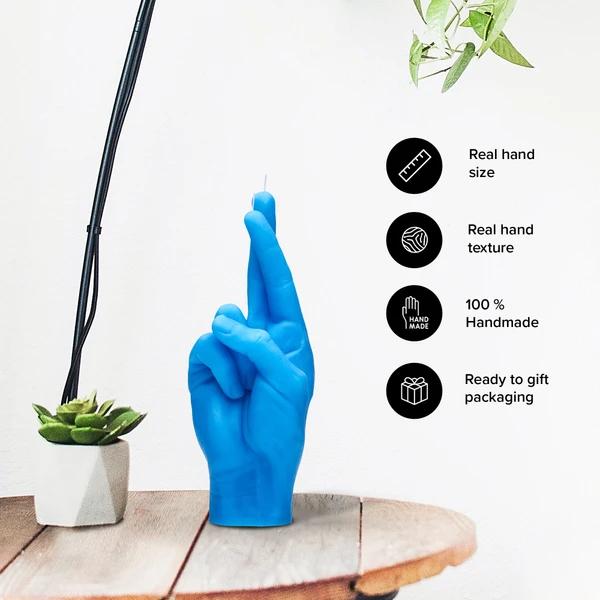 Actual product image Candle Hand crossed fingers (1 pcs.)