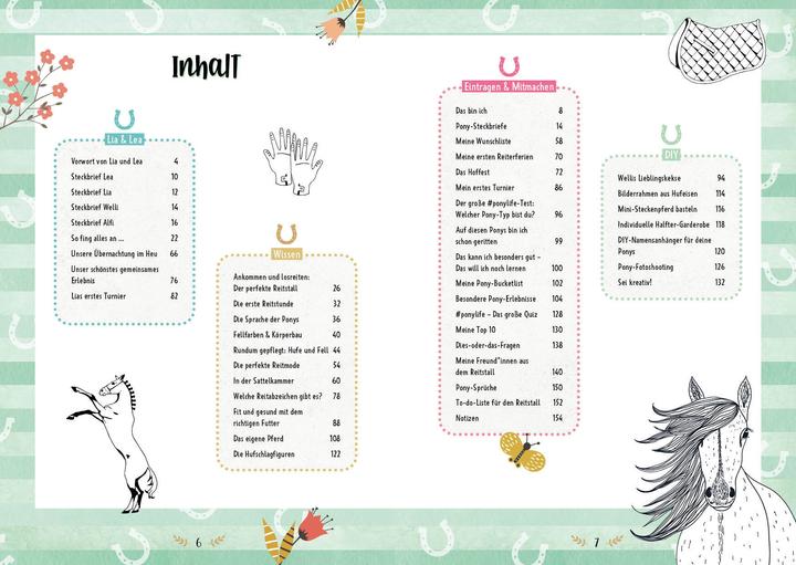 Immagine prodotto #ponylife – Mein Pferde-Mitmach-Journal von den Social-Media-Stars Lia und Lea (Tedesco, Lea Schirdewahn, Carola di Caldaia, Lia Beckmann, 2022)