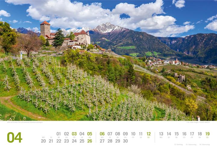 Actual product image Südtirol - von Bozen bis zu den drei Zinnen - ReiseLust Kalender 2026 (45 x 33 cm, Hardcover, German)