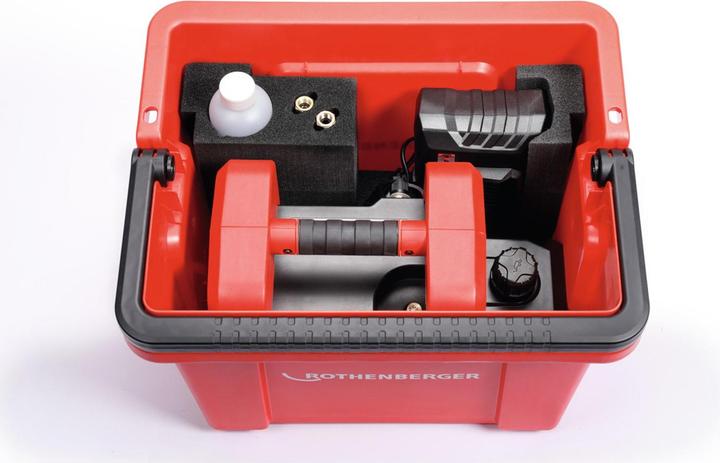 Actual product image Rothenberger 2-stage battery-powered vacuum pump ROAIRVAC R32 5.0 incl. battery + charger