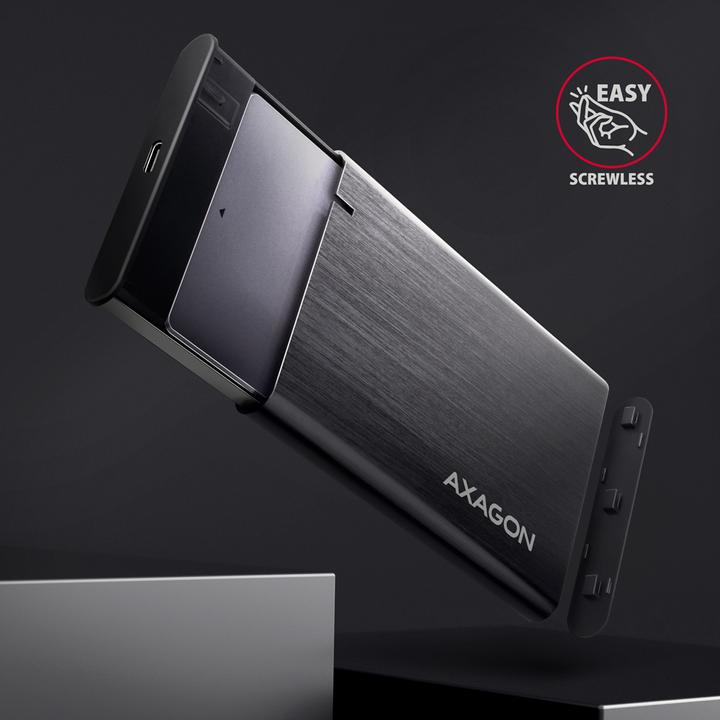 Actual product image Axagon EE25-A6C USB-C 3.2 - SATA 6G 2.5" external hard drive enclosure (2.5")