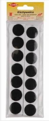 Produktbild Kleiber Klettpunkte, Durchmesser: 25 mm, schwarz (25 mm)