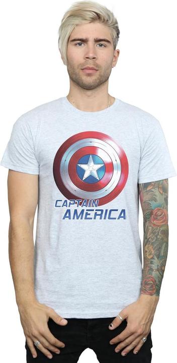 Actual product image Mens The Falcon And The Winter Soldier Captain America Shield T-Shirt (M)