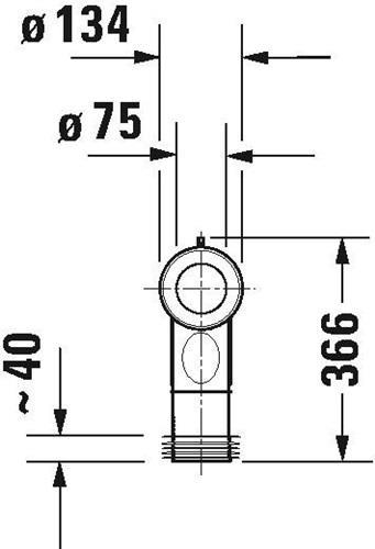 Actual product image Duravit Connection bend Vario