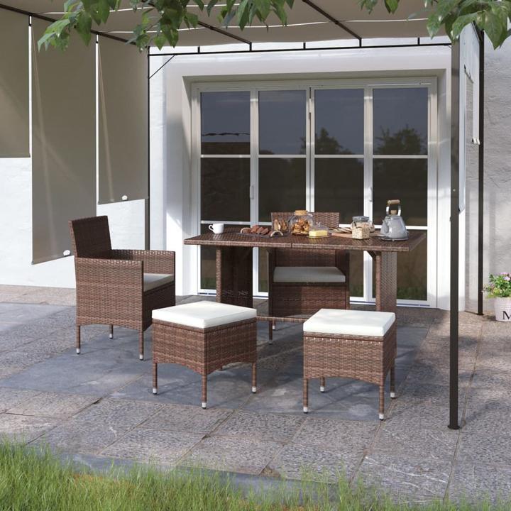 Actual product image VidaXL Gartenstuhl und Hocker