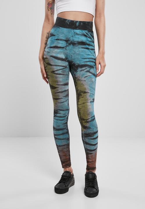 Immagine prodotto Urban Classics Leggings a vita alta in cotone Tie Dye da donna (L)