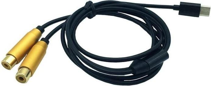 Image du produit JTI Câble adaptateur - USB-C vers 2x RCA (0.80 m)