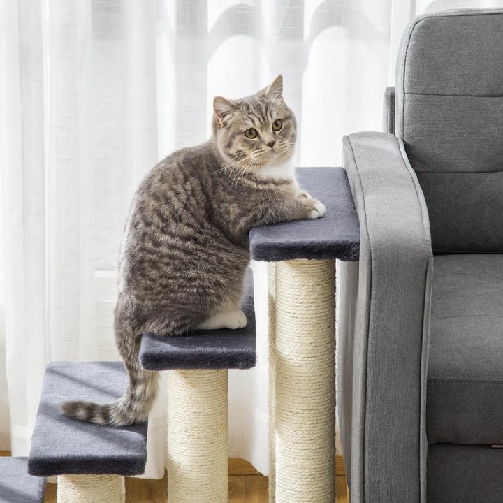 Immagine prodotto PawHut Scale per gatti (61 cm, Grigio)