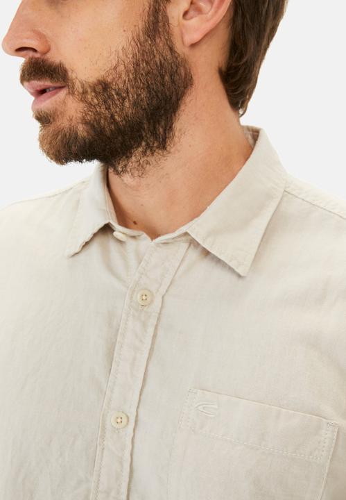 Image du produit Camel Active Langarm-Leinenhemd mit Soft-Wash-Veredelung (XL)