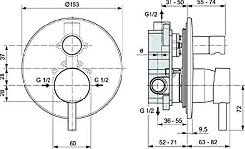 Produktbild Ideal Standard A6939AA Einbau-Mischbatterie
