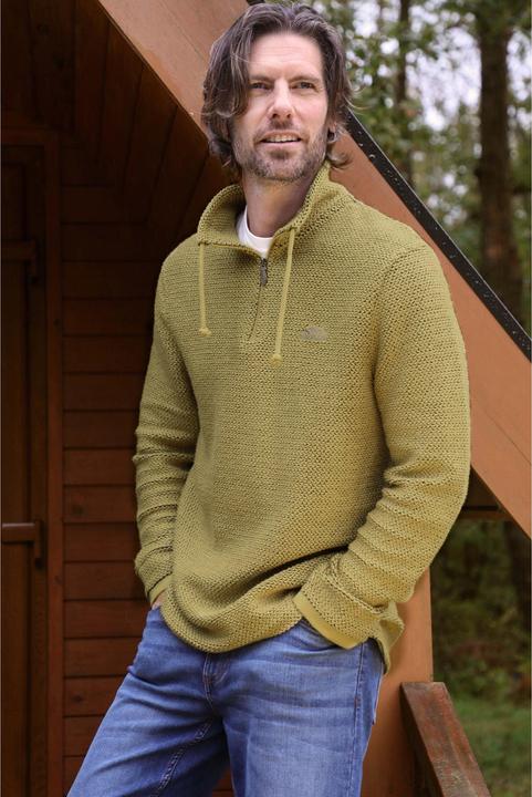 Produktbild Weird Fish Cruiser Pullover mit kurzem Reissverschluss (S)
