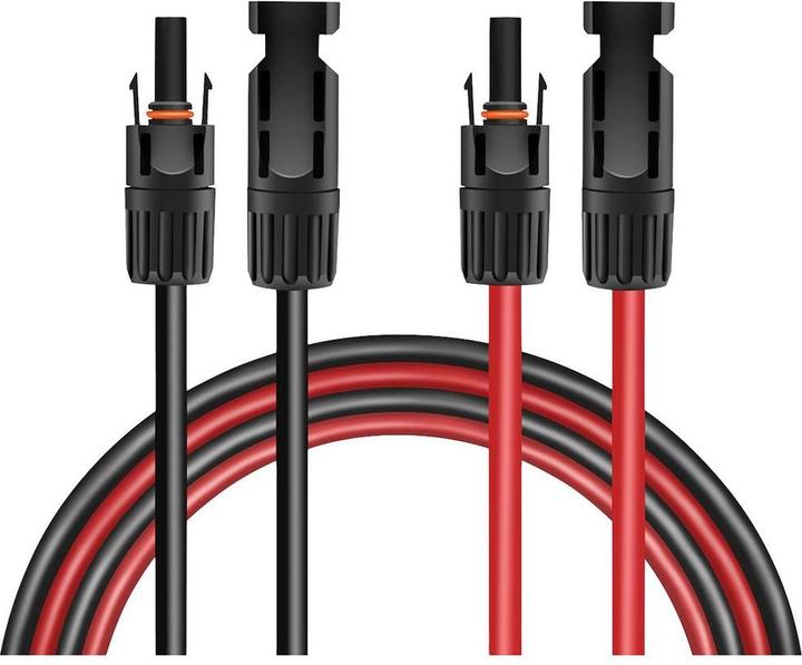 Actual product image LogiLink Solar extension cable set, MC4/M to MC4/F, 6 mm², CU, 3 m (Solar cable)