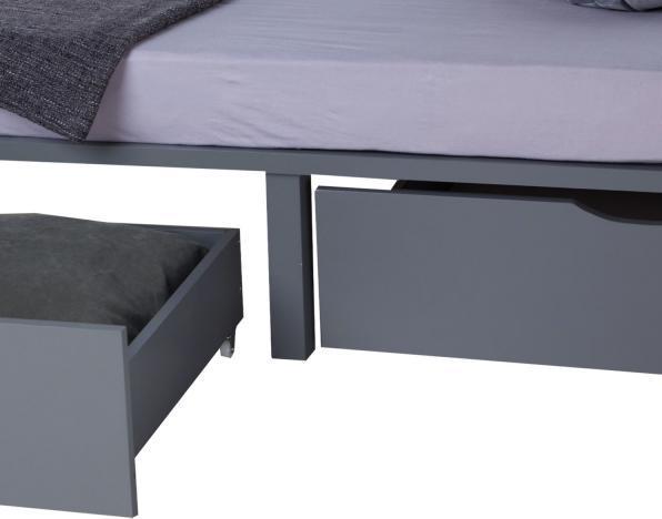Produktbild Homestyle4u Palettenbett mit Bettkasten und Lattenrost (140 x 200 cm)