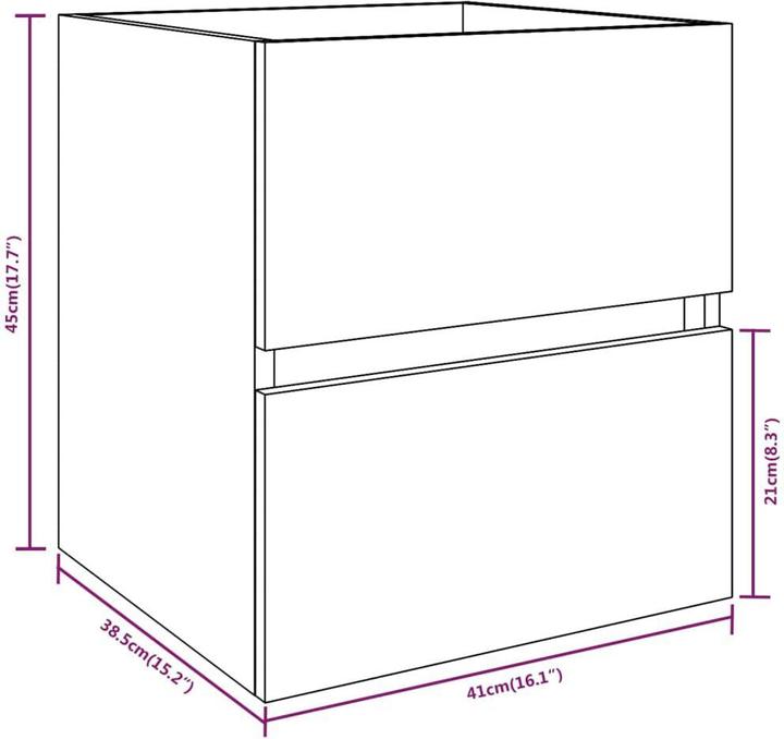 Produktbild VidaXL Marketa (41 x 38.5 x 45 cm)
