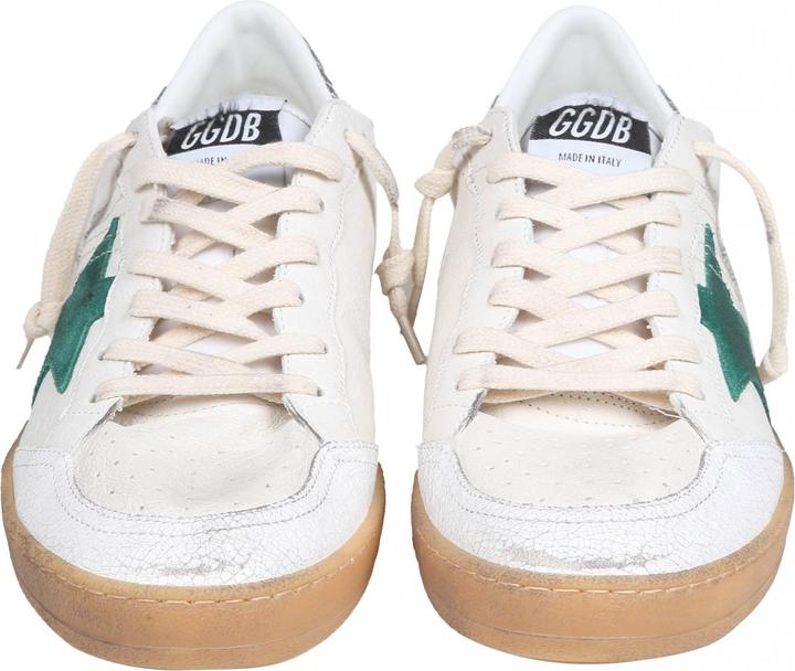 Produktbild Golden Goose ball star in white and green nappa (44)