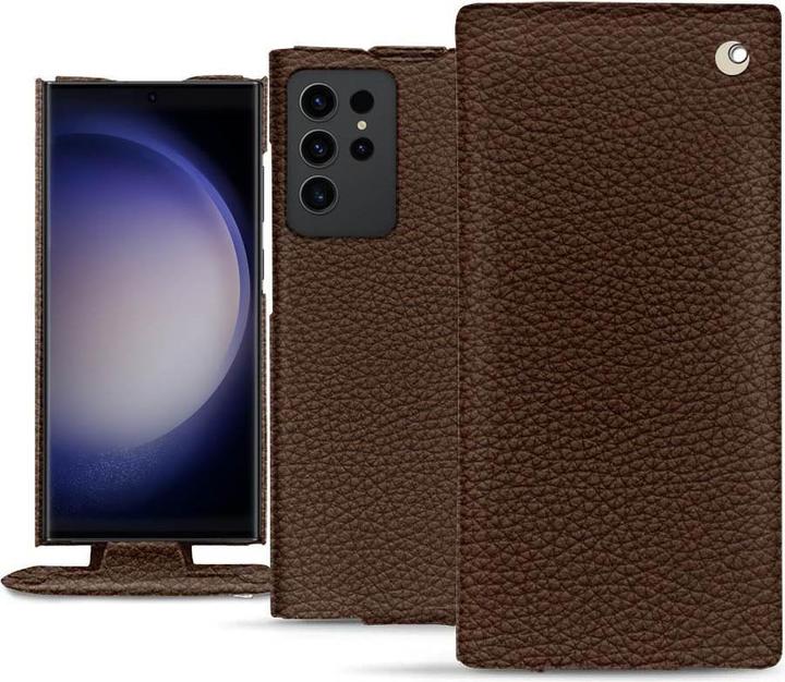 Actual product image Noreve Vertical leather shell (Samsung Galaxy S23 Ultra)