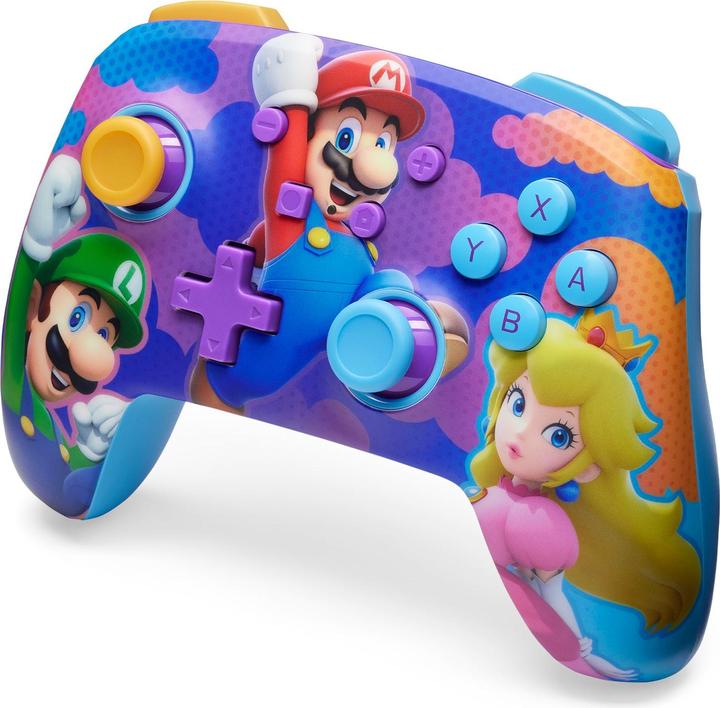 Productafbeelding PowerA Enhanced Wireless Controller - Colour Splash Heroes (Switch, Switch Lite, Switch OLED)