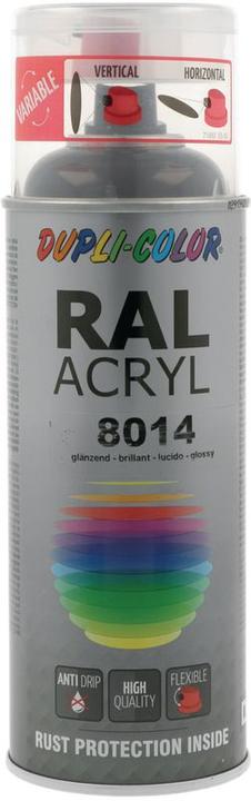 Image du produit Dupli-Color Peinture acrylique brillant RAL 8014 brun sépia (Sépia, 0.40 l)
