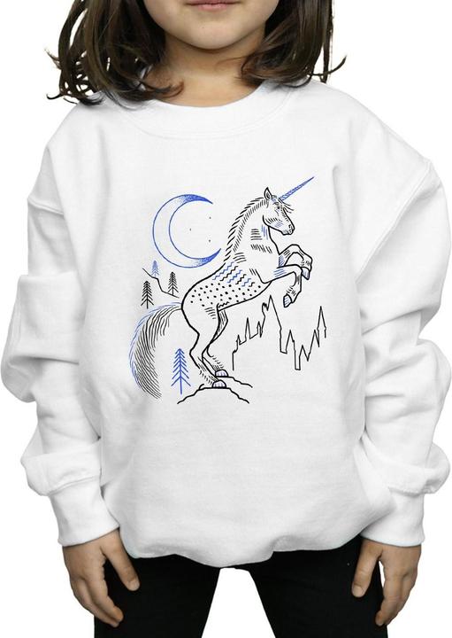Image du produit - Sweat UNICORN LINE ART - Fille (140, 146)
