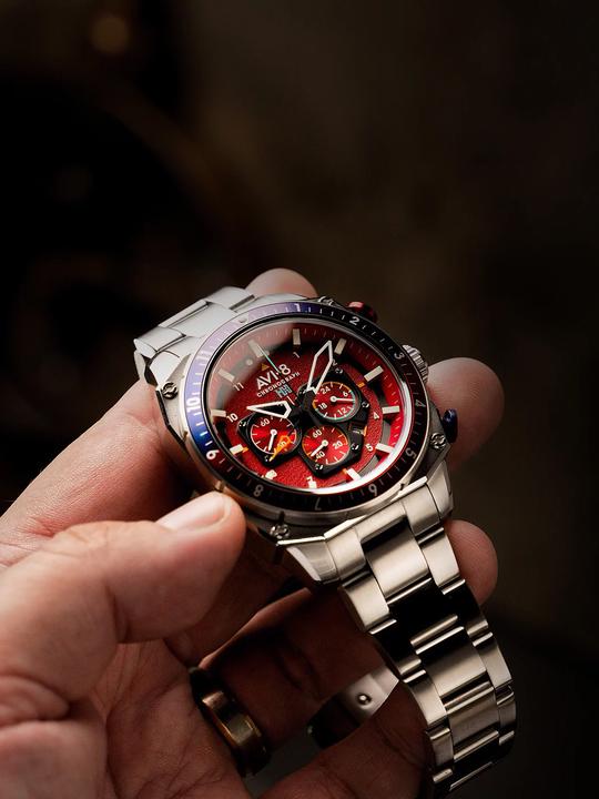 Produktbild AVI-8 AV-4100-22 Hawker Hunter Dual Time (Chronograph)