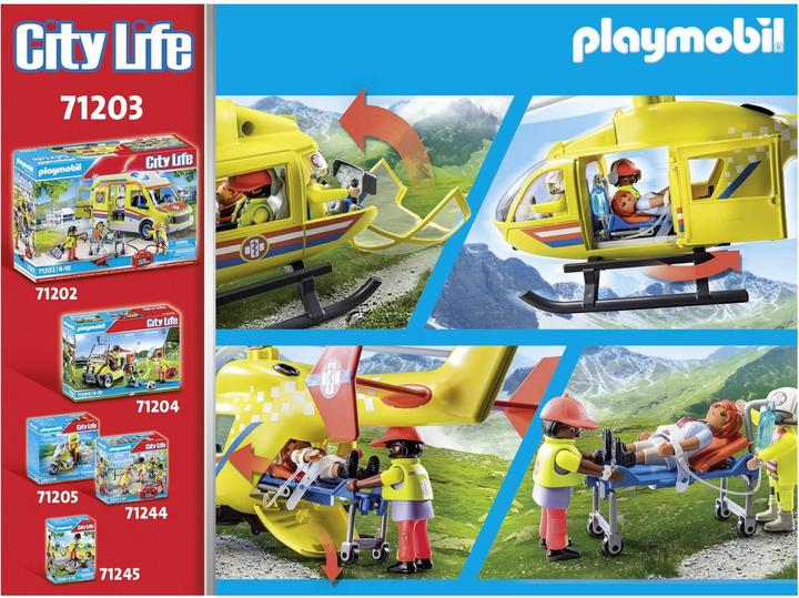 Image du produit Playmobil Hélicoptère de sauvetage (71203, Playmobil City Life)