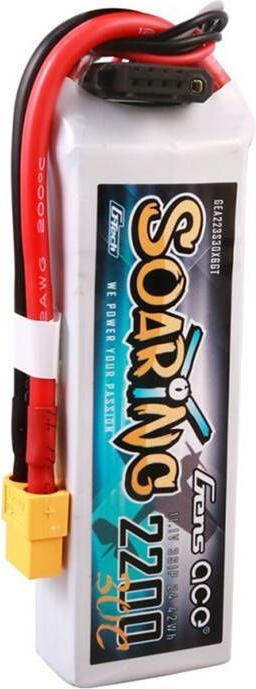 Actual product image Gens Ace G-Tech Soaring 2200mAh 11.1V 30C 3S1P Lipo Battery (11.10 V, 2200 mAh)