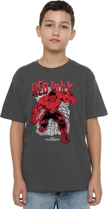Actual product image Captain America Childrens/Kids Red Hulk Cracked T-Shirt (152, 158)