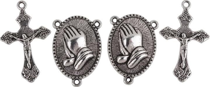 Produktbild VBS Anhänger "Christliche Symbole", 4er-Set (Metall)