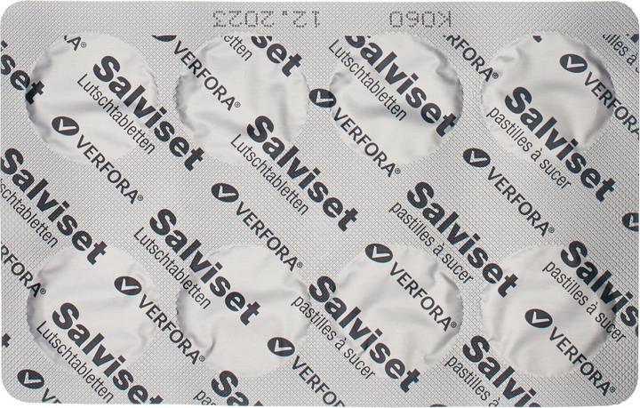 Nährwerte und Zutaten Salviset Mund und Halspastillen (24 Stück)