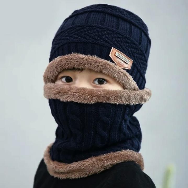 Produktbild Out of the blue Warme Kinder Mütze Beanie mit Schal