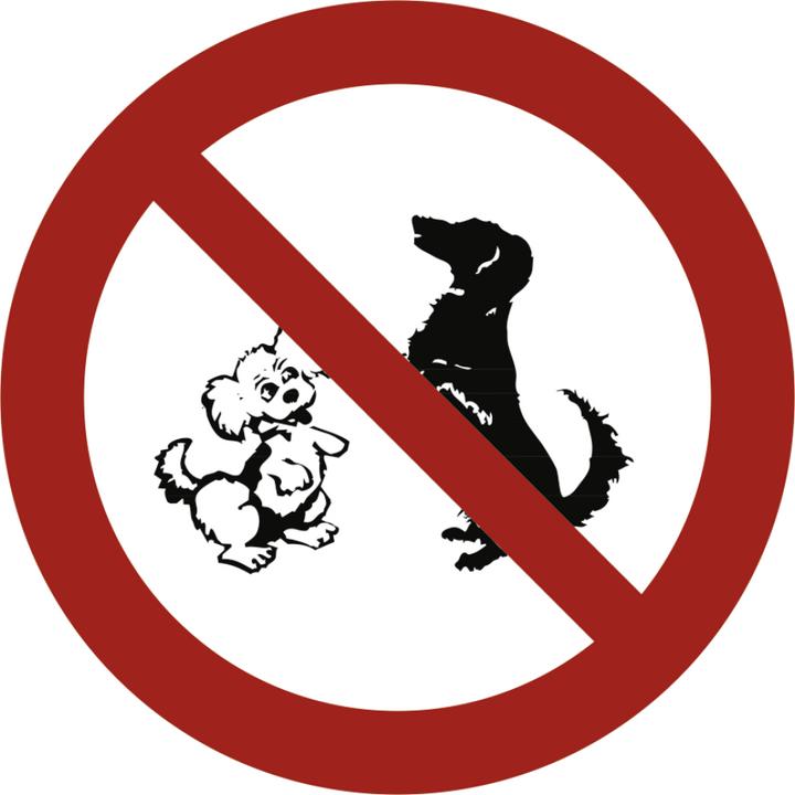 Moravia Cartello di divieto di accesso ai cani in pellicola, Ø 200 mm