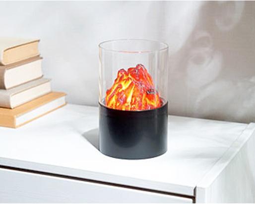 Image du produit Bekos Mini feu décoratif avec lumière vacillante (10 x 15 cm)