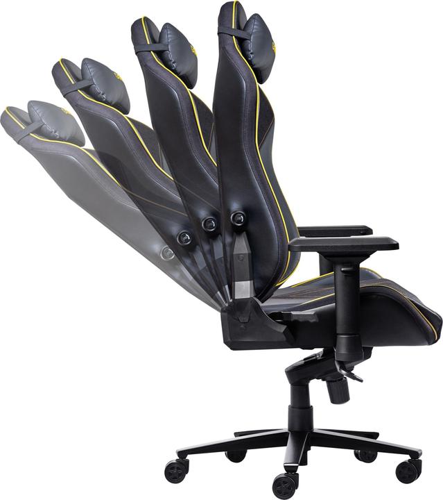 Actual product image Trust GXT 721 Ruya Pro, Universal gaming chair, 150 kg, 195 cm, Black, Aluminium, Black
