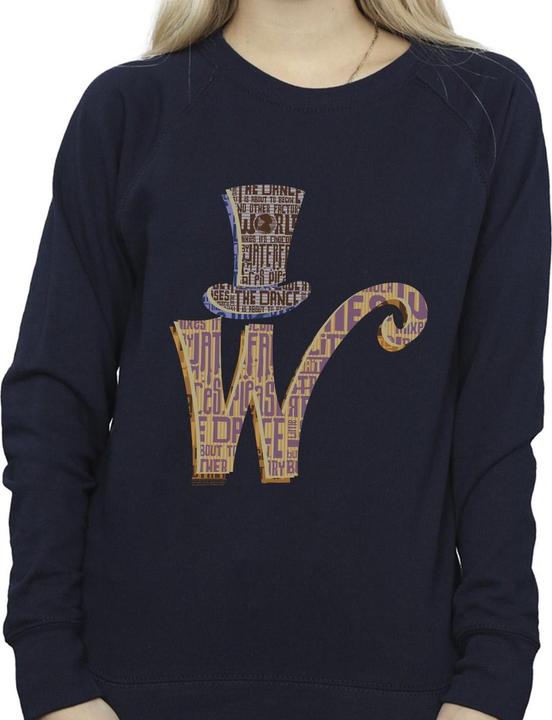 Produktbild Willy Wonka & the Chocolate Factory W Logo Hat Sweatshirt (4XL)