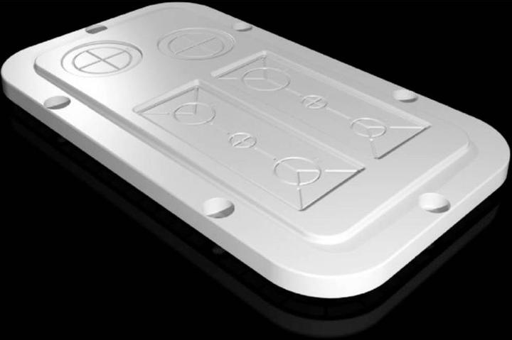 Actual product image Rittal Plastic flange plate modular metric pre-stamping